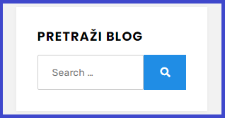 Search Button, Pretraži Blog