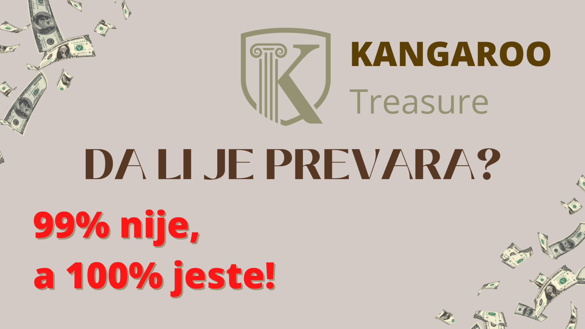 Kangaroo Treasure Srbija - Da Li Je Prevara?