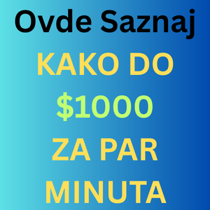 Kako brzo zaraditi 1000 dolara 